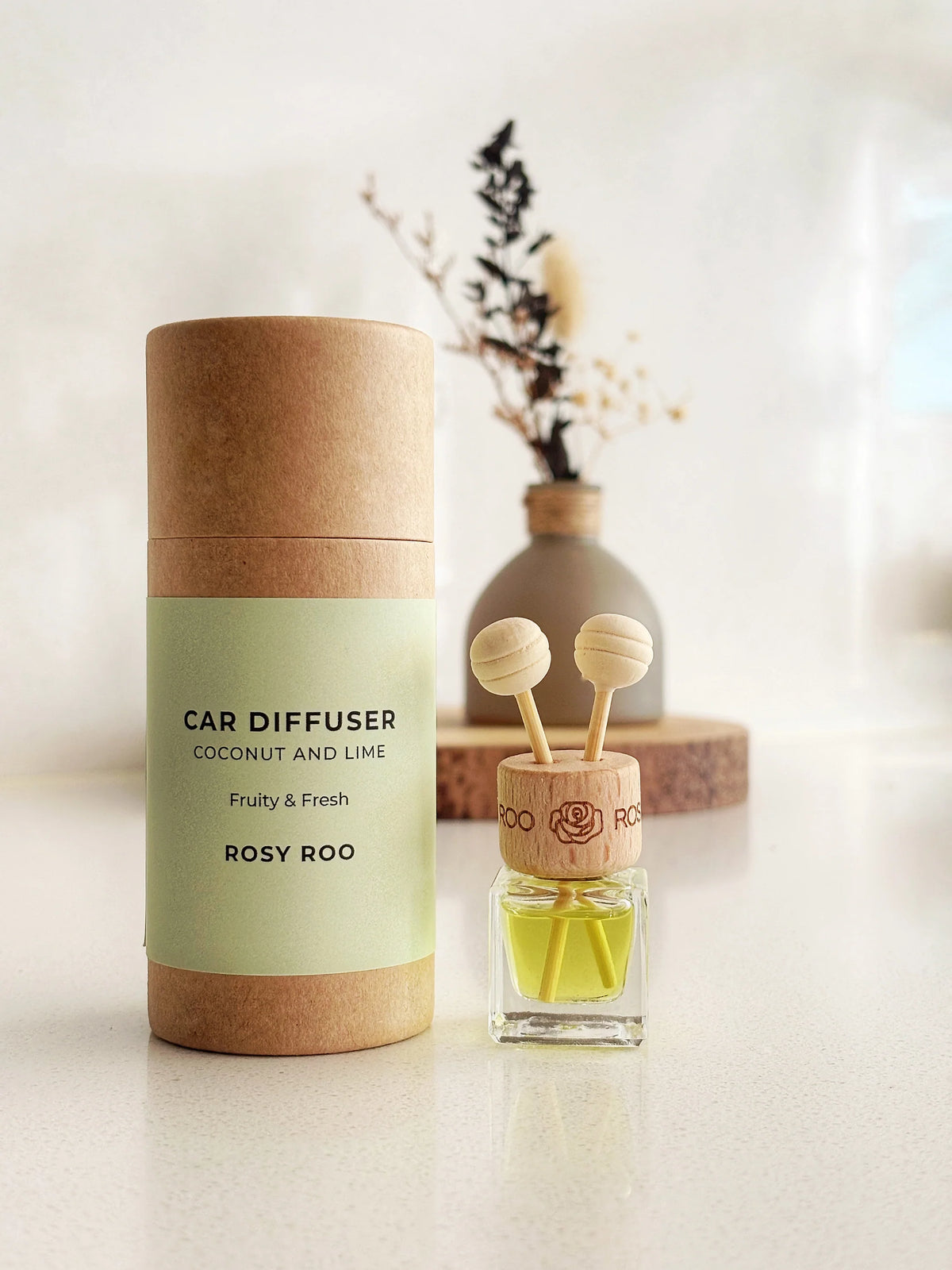Rosy Roo Coconut & Lime Car Diffuser
