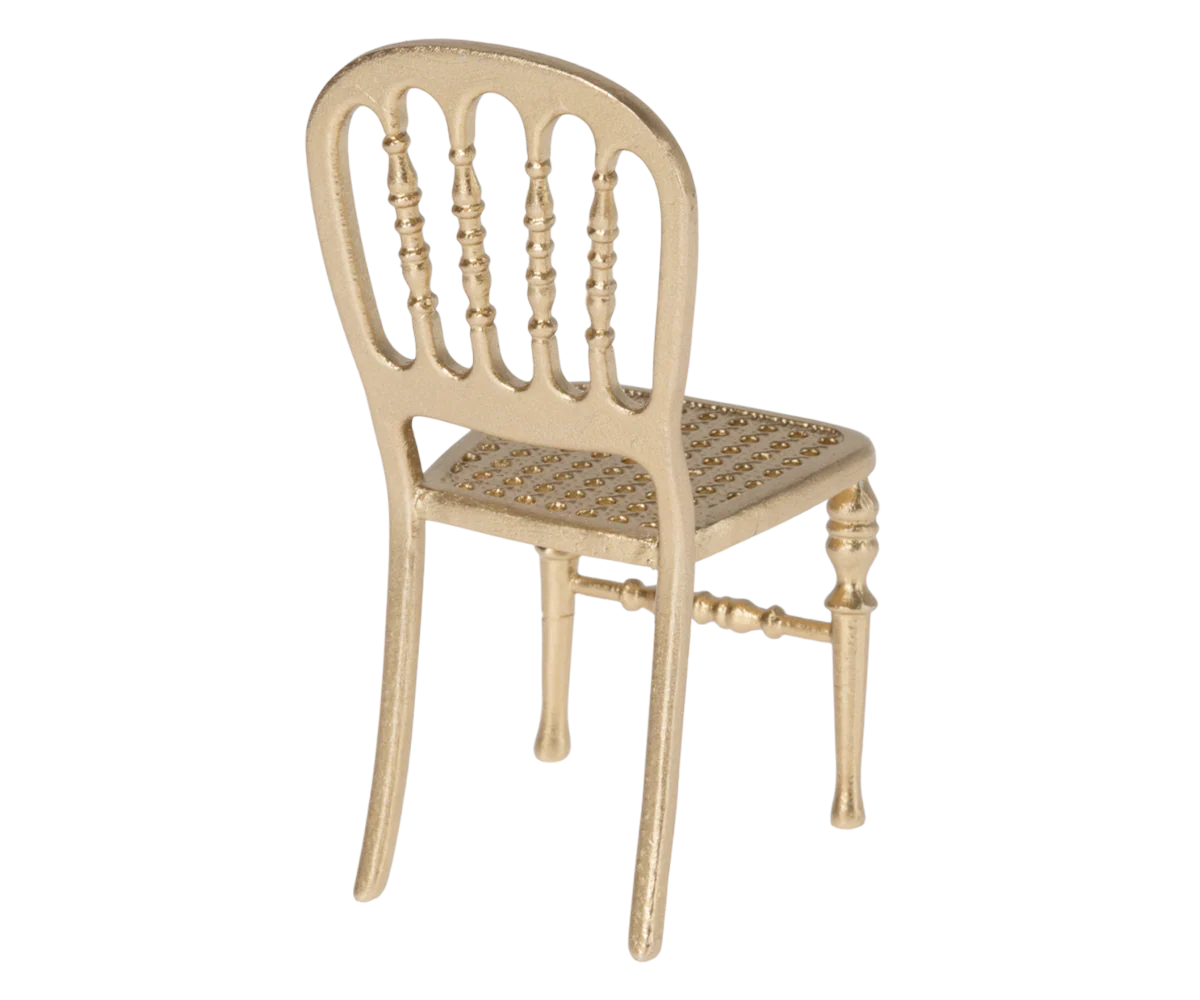 Maileg Chair, Mouse - Gold