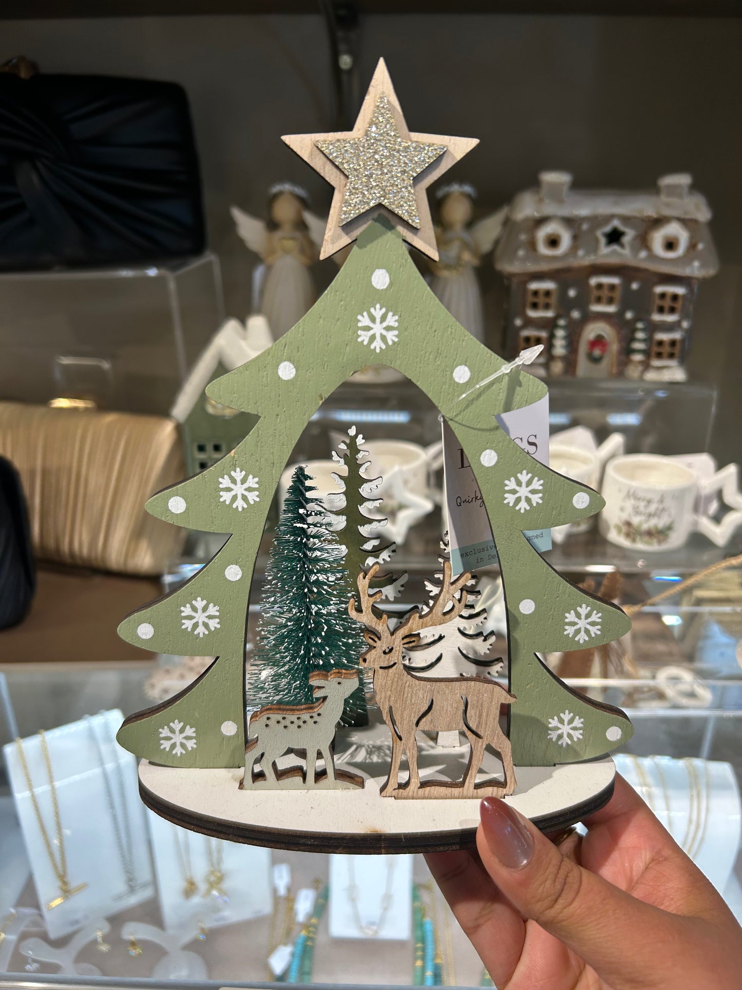 3D Christmas Deer Decoration Piece