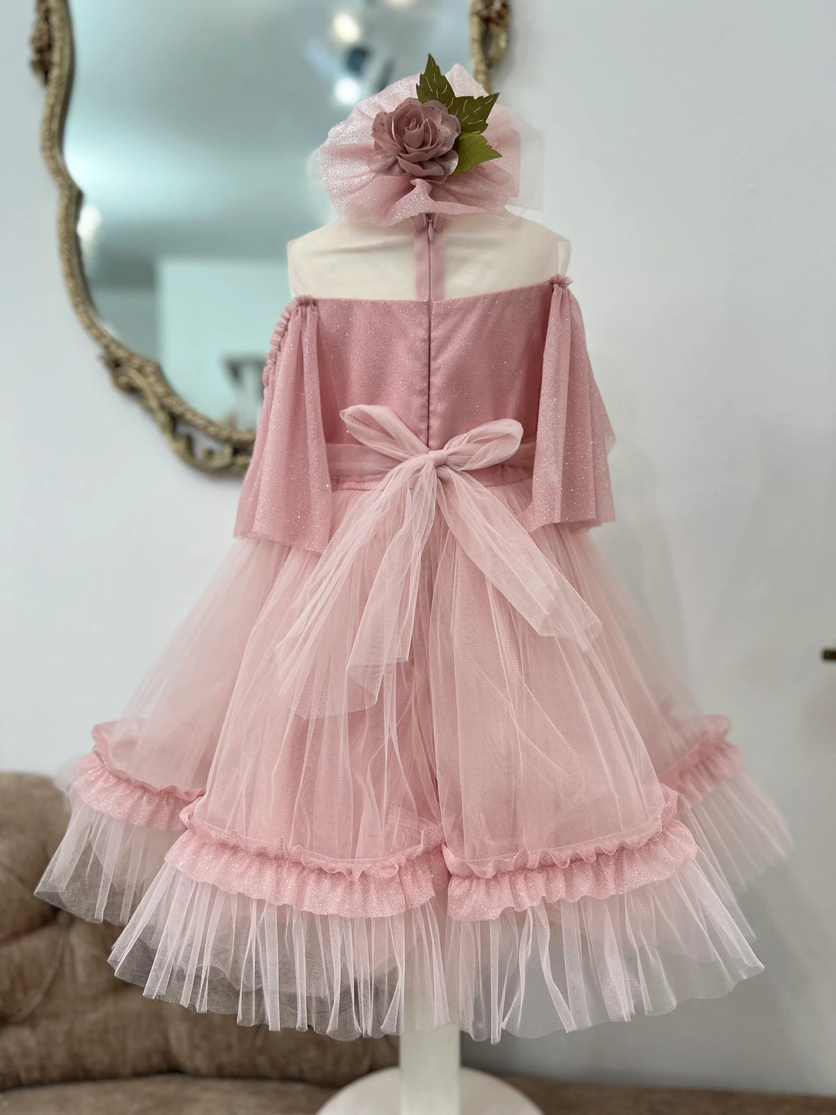 Mia & Co Lilly Flower Girl Dress In Pink