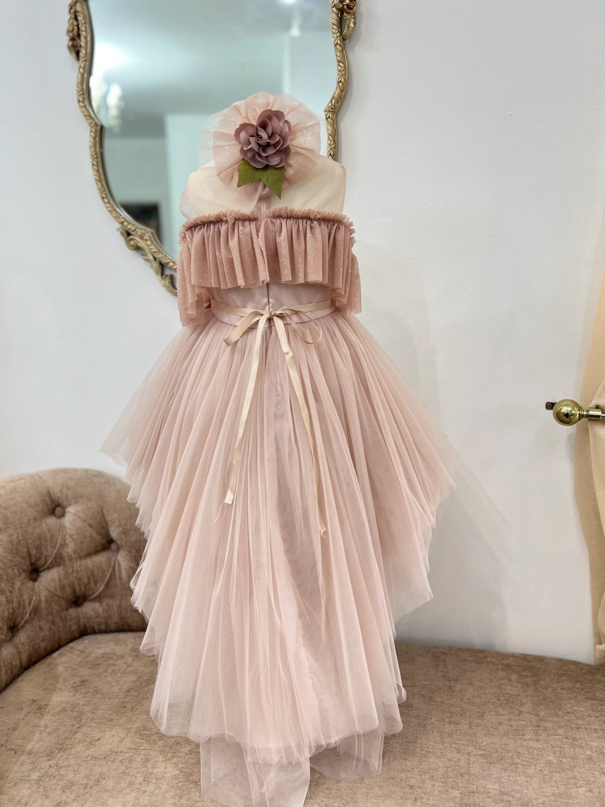 Mia & Co Charlotte Flower Girl Dress In Pink