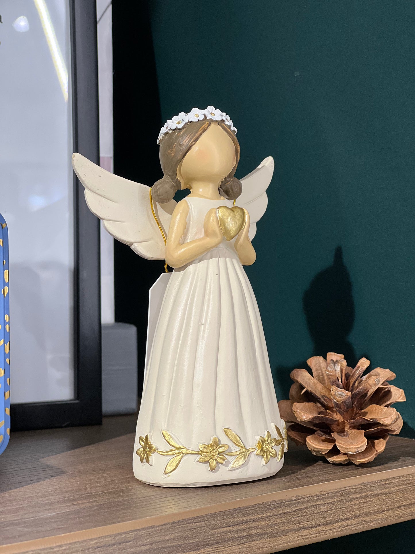 Christmas Angel Ornament With Solid Heart