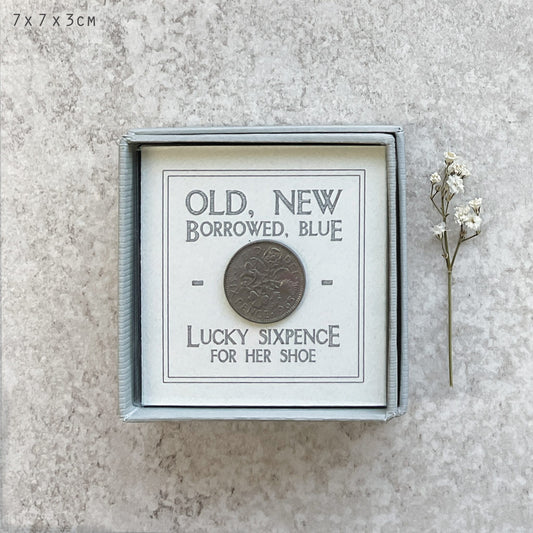 East Of India Sixpence Old, New, Borrowed, Blue