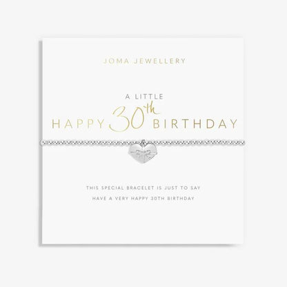 A Little 'Happy 30th Birthday' Bracelet