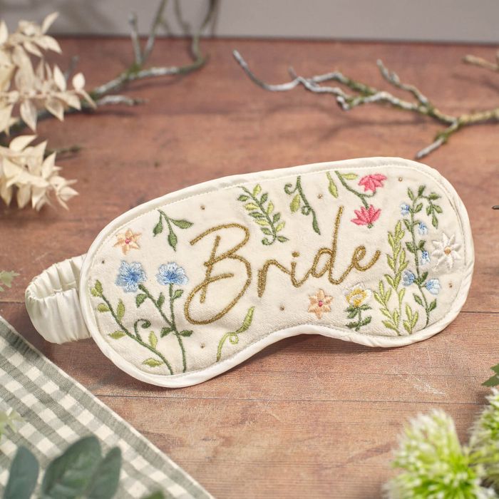 Bride Embroidered Eyemask