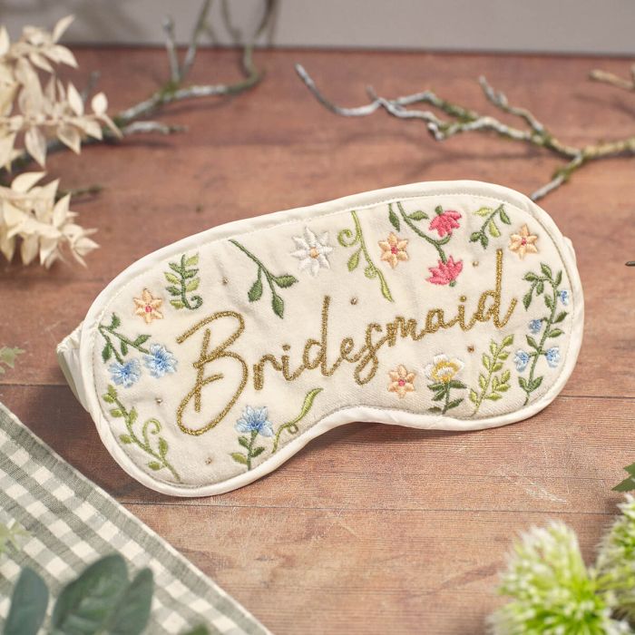 Bridesmaid Embroidered Eyemask