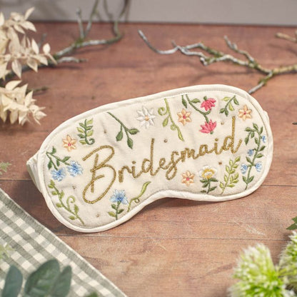 Bridesmaid Embroidered Eyemask