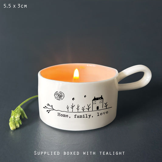 East Of India Home, Family, Love Tealight