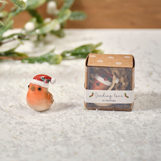 Tiny World Robin Keepsake Ornament With Gift Box