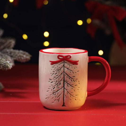 Merry Little Bows Debossed Mug
