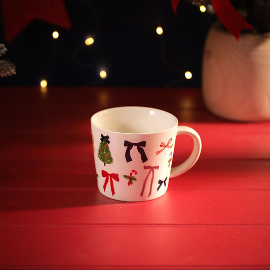 Merry Little Bows Stoneware Mug With Gift Box