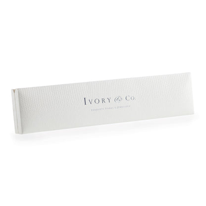 Ivory & Co Templeton Rhodium Crystal Baguette Cut Bracelet