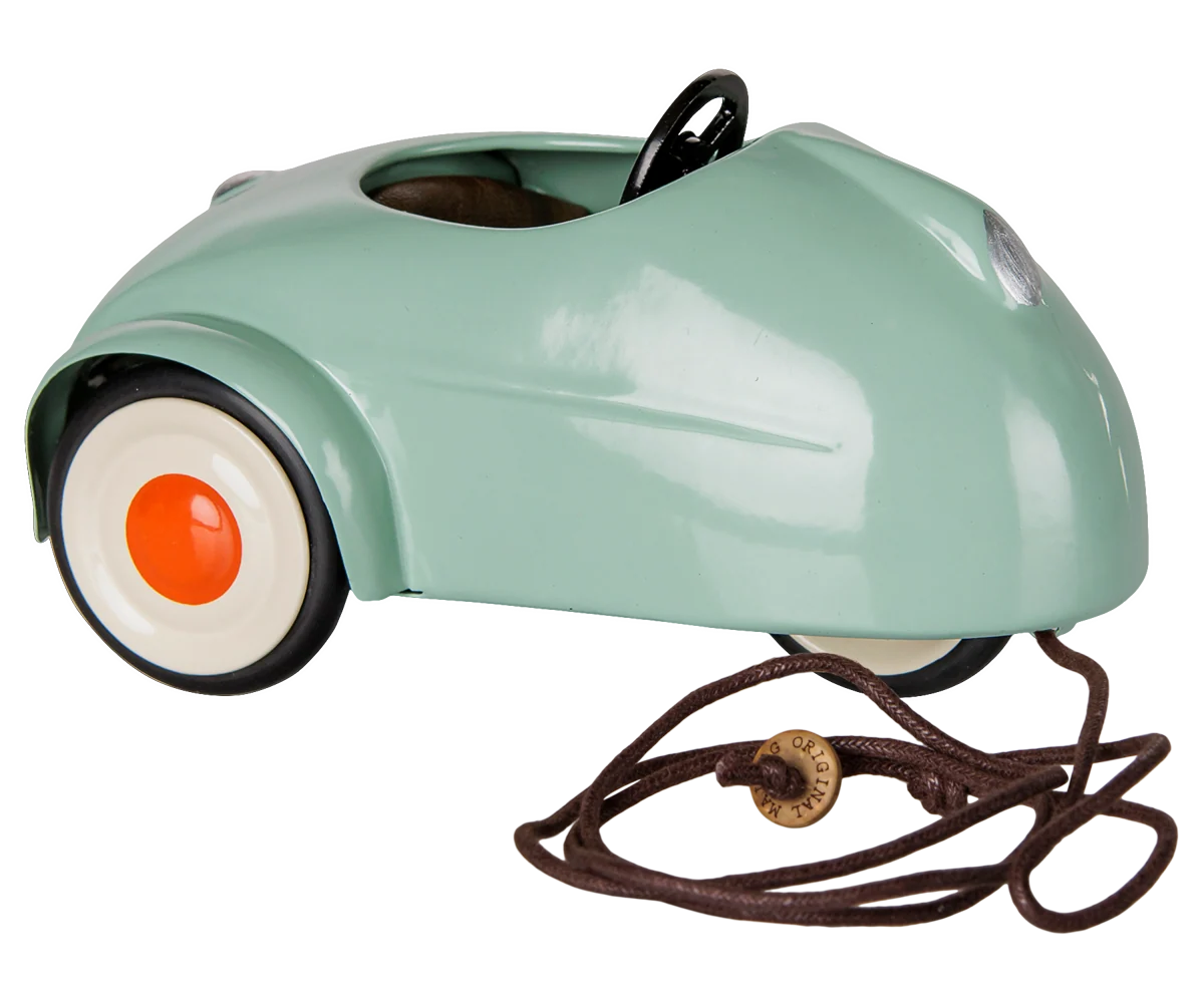 Maileg - Car, Mouse - Light blue