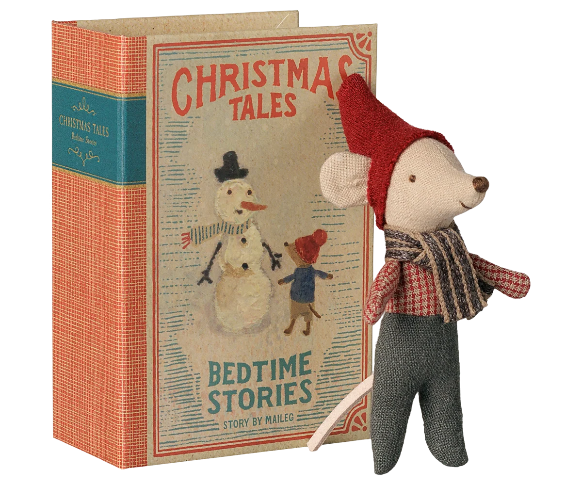Maileg Christmas Mouse - Baby In Book