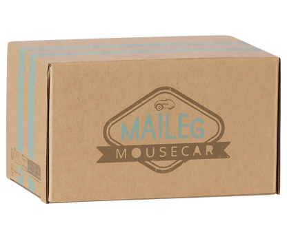 Maileg - Car, Mouse - Light blue