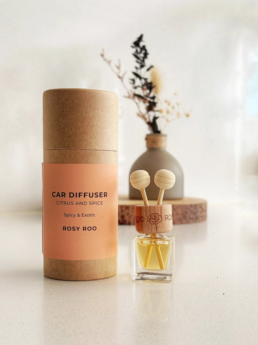 Rosy Roo Citrus & Spice Car Diffuser