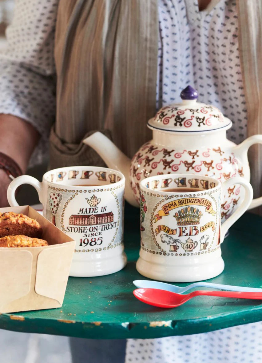 Emma Bridgewater 40 Years 1985-2025 1/2 Pint Mug
