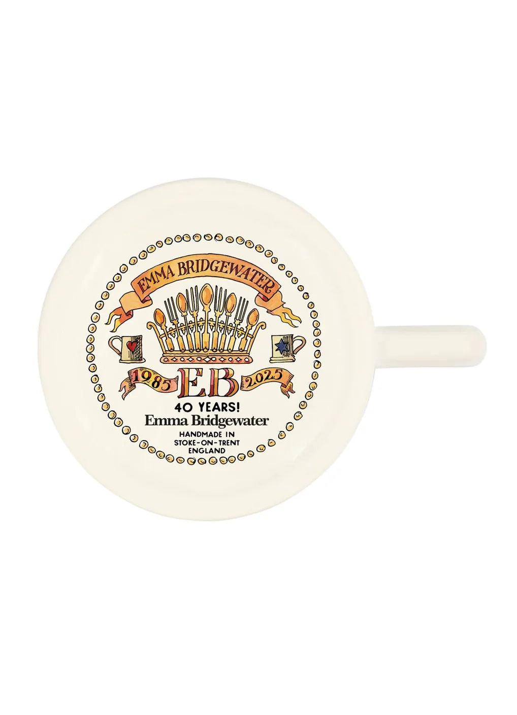 Emma Bridgewater 40 Years 1985-2025 1/2 Pint Mug