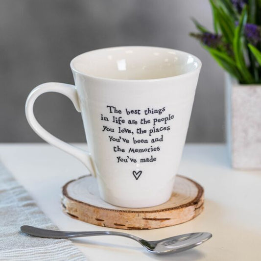 The Best Things In Life’ Porcelain Mug
