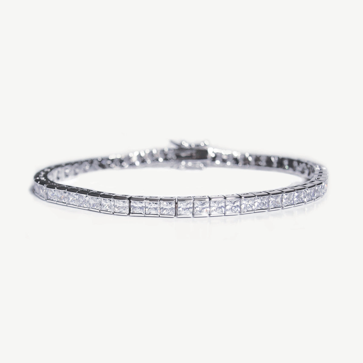 Ivory & Co Elegance Rhodium Crystal Tennis Bracelet