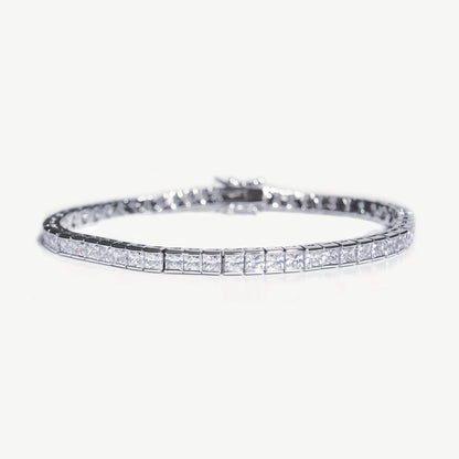 Ivory & Co Elegance Rhodium Crystal Tennis Bracelet