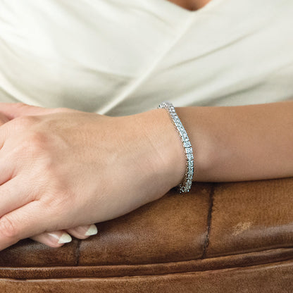 Ivory & Co Elegance Rhodium Crystal Tennis Bracelet