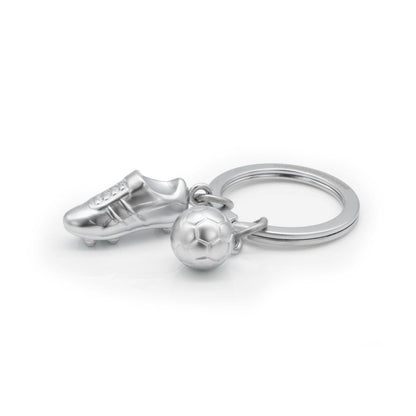 Metalmorphose | Silver Football & Shoe Keyring