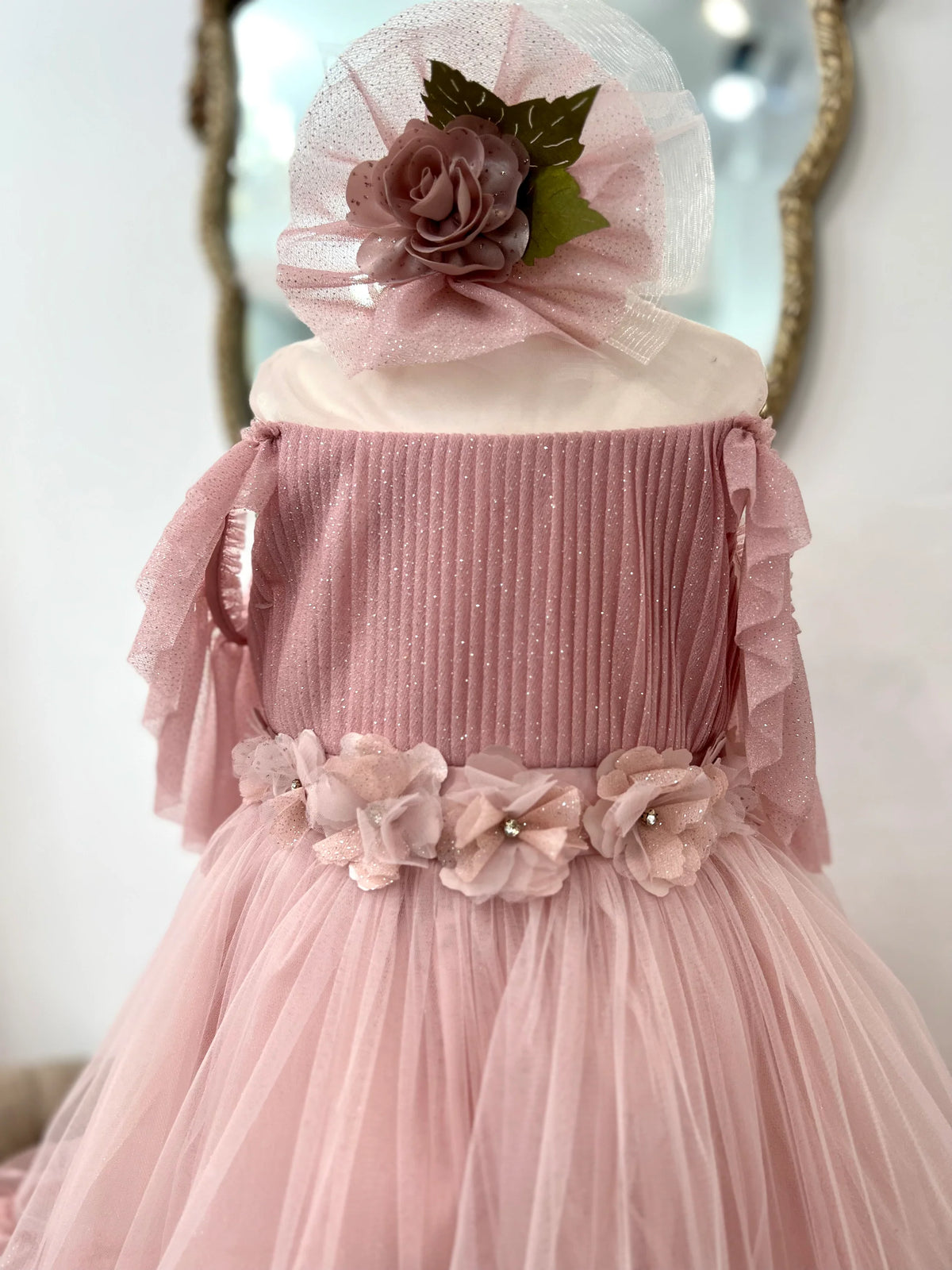 Mia & Co Lilly Flower Girl Dress In Pink