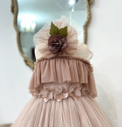 Mia & Co Charlotte Flower Girl Dress In Pink