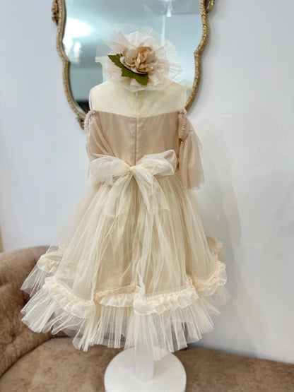 Mia & Co Lilly Flower Girl Dress In Gold