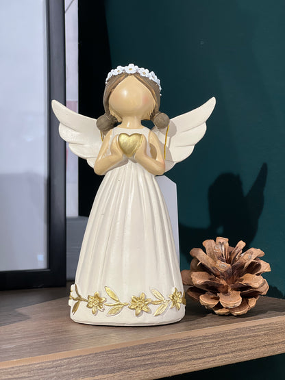 Christmas Angel Ornament With Solid Heart