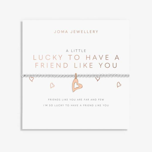 'Lucky To Have A Friend Like You' A Little Bracelet
