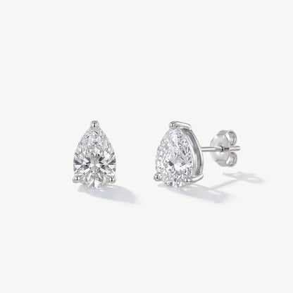 Ivory & Co Manhattan Crystal Pear Cut Earrings