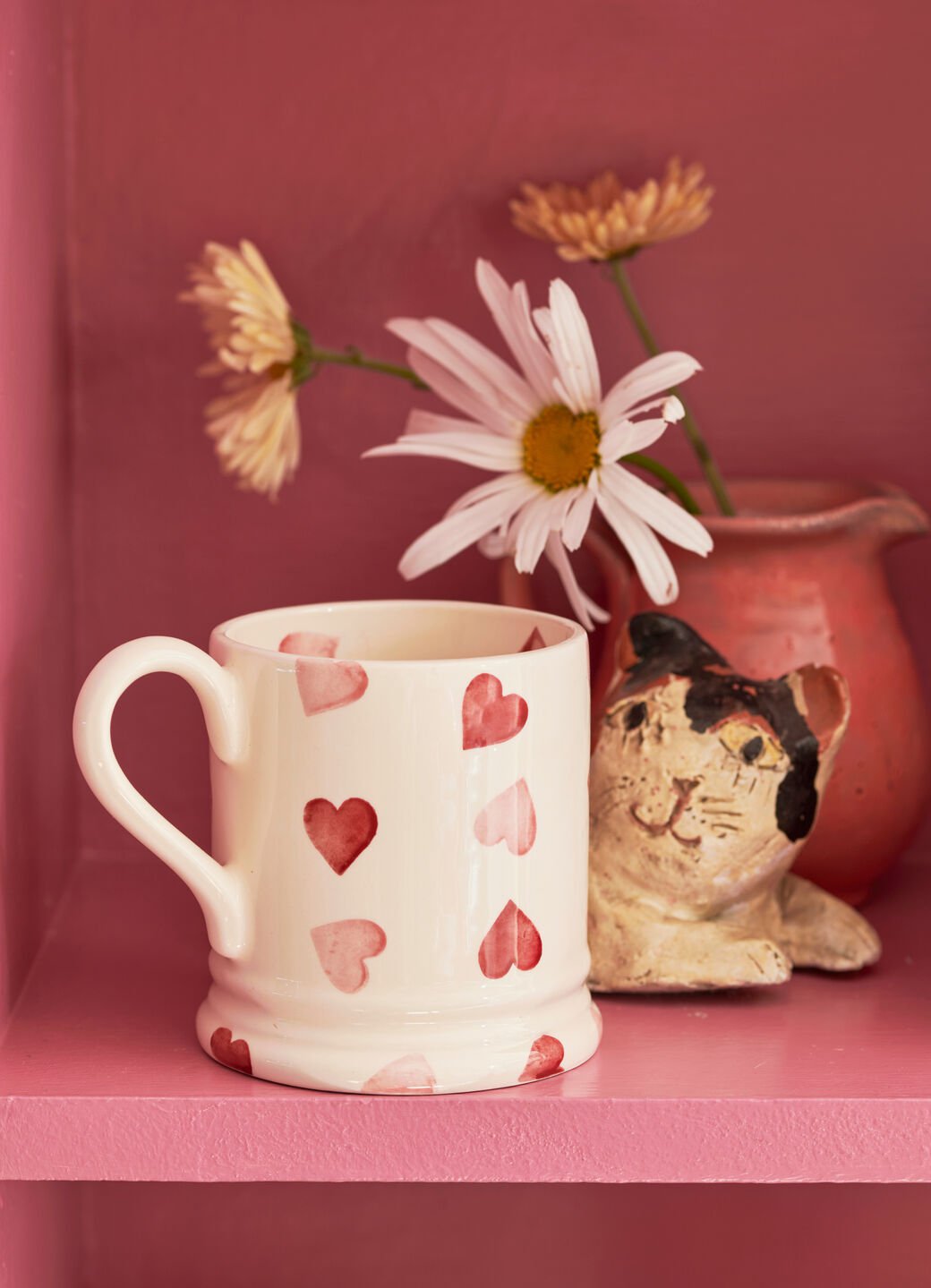 Emma Bridgewater Pink Hearts 1/2 Pint Mug