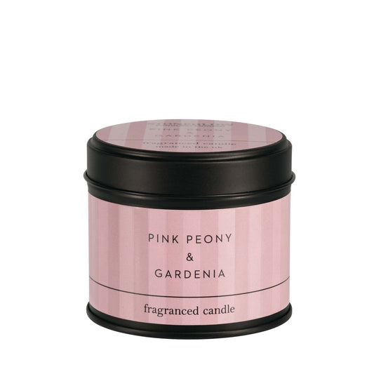 Modern Classics - Pink Peony & Gardenia - Scented Candle Tin