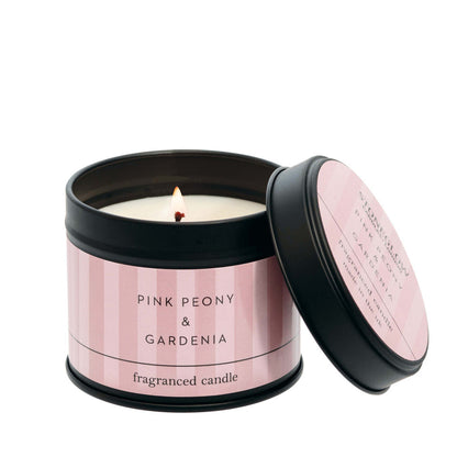 Modern Classics - Pink Peony & Gardenia - Scented Candle Tin