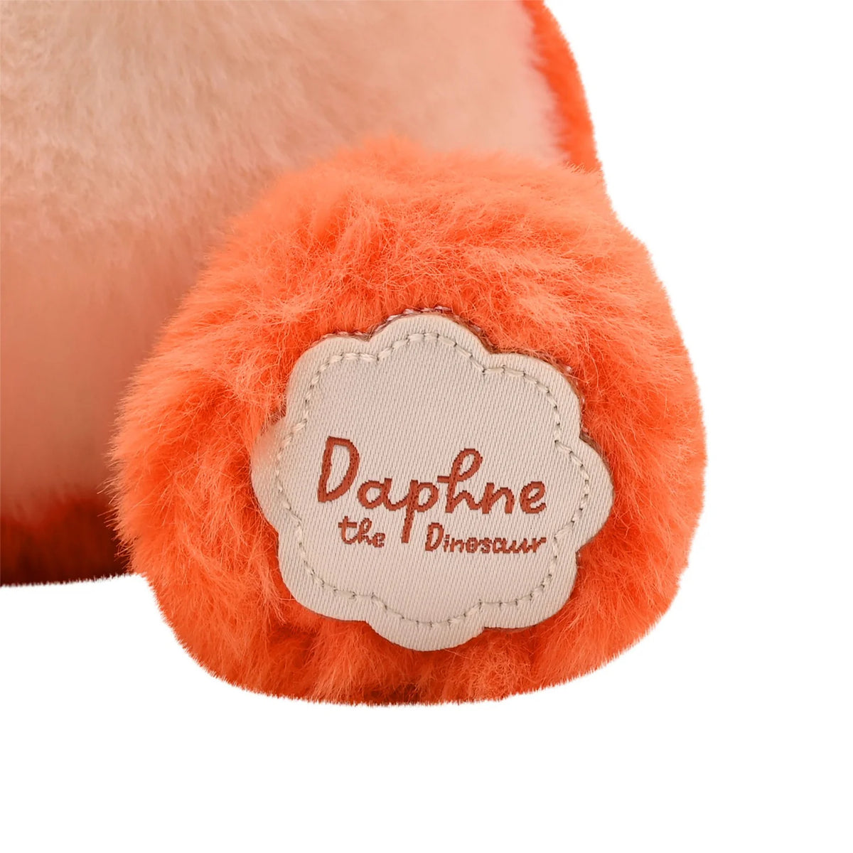 Softies Daphne The Plush Sitting Orange Dinosaur 21cm