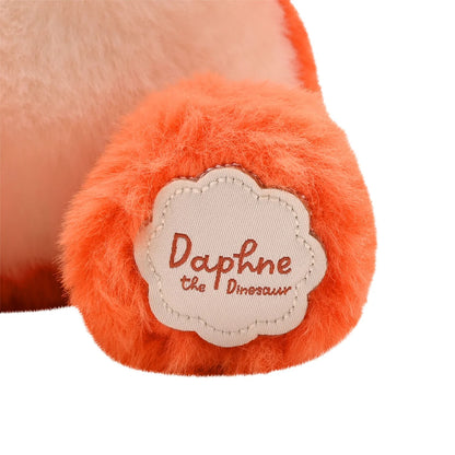 Softies Daphne The Plush Sitting Orange Dinosaur 21cm