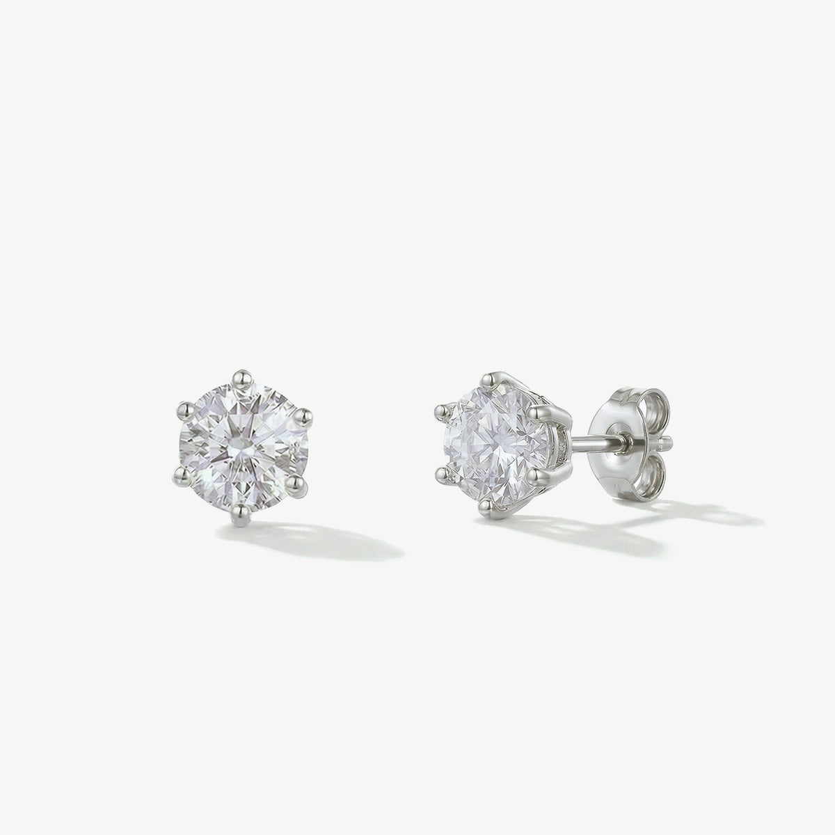 Ivory & Co Solitaire Crystal Brilliant Cut Earrings