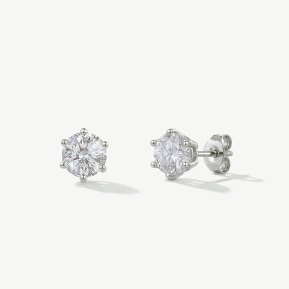 Ivory & Co Solitaire Crystal Brilliant Cut Earrings