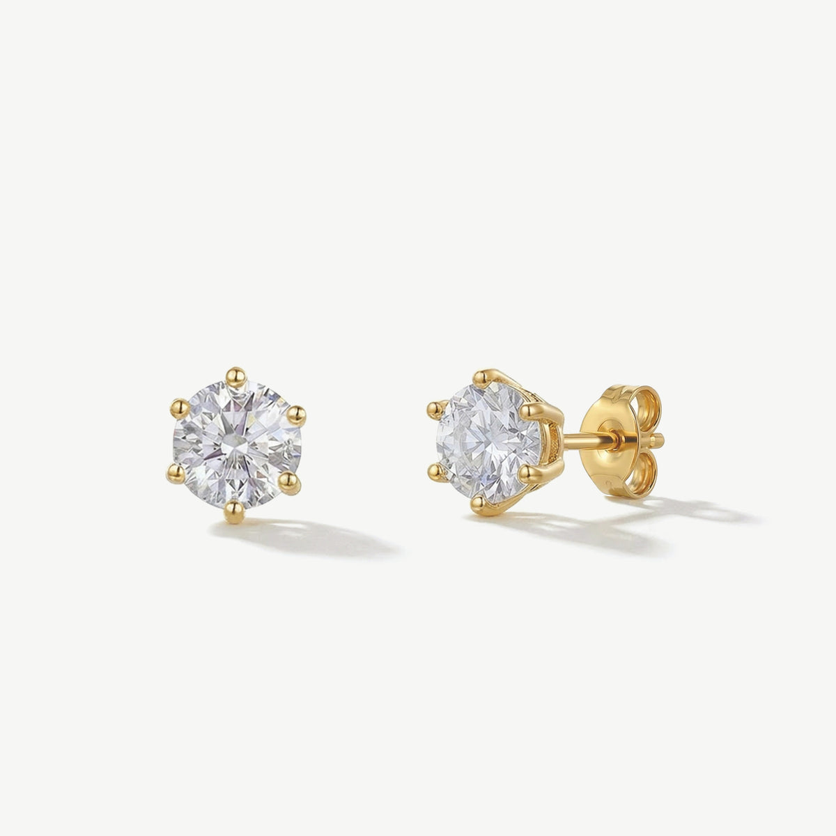 Ivory & Co Solitaire Crystal Brilliant Cut Earrings