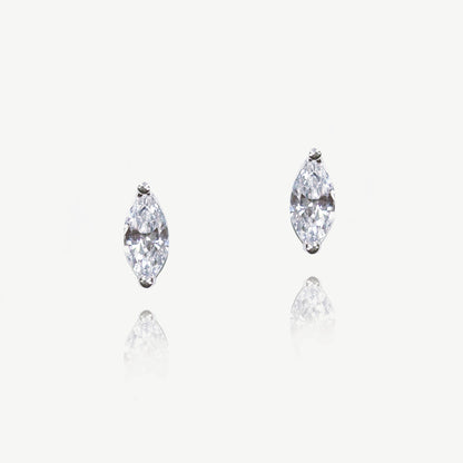 Ivory & Co True Love Rhodium Crystal Cut Earrings