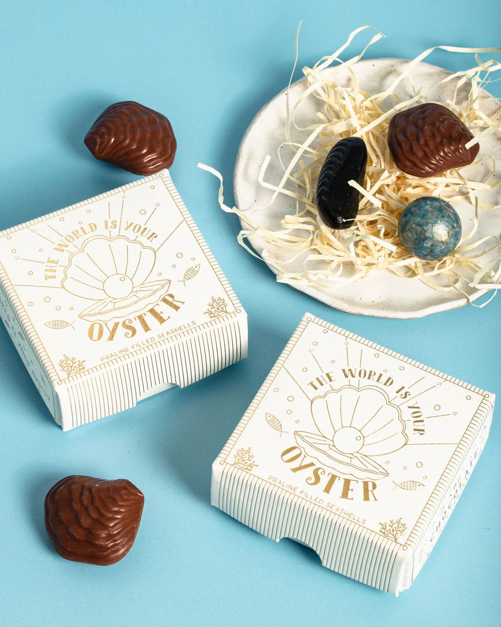 The World Is Your Oyster! Praline Seashell Chocolates