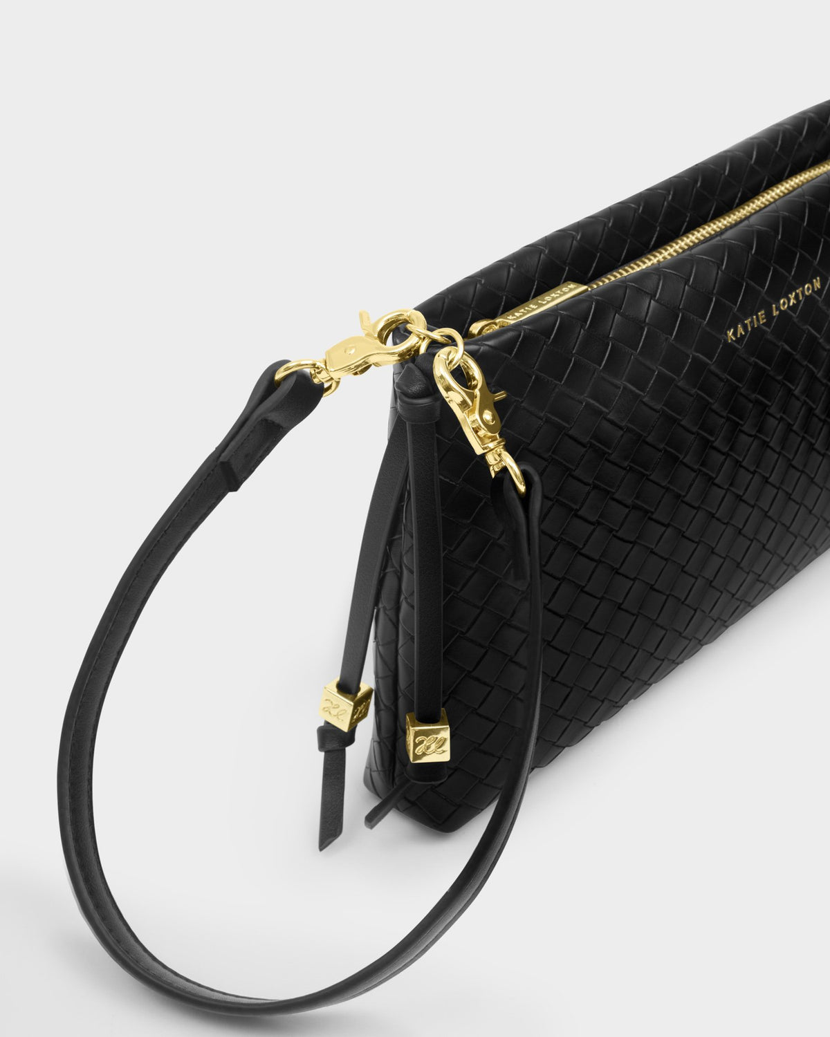 Katie Loxton Nova Black Woven Bag
