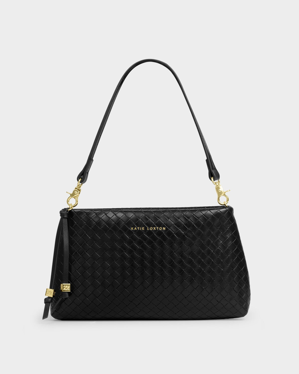 Katie Loxton Nova Black Woven Bag