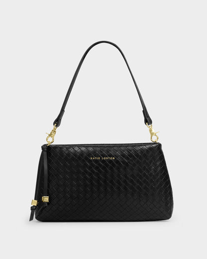 Katie Loxton Nova Black Woven Bag
