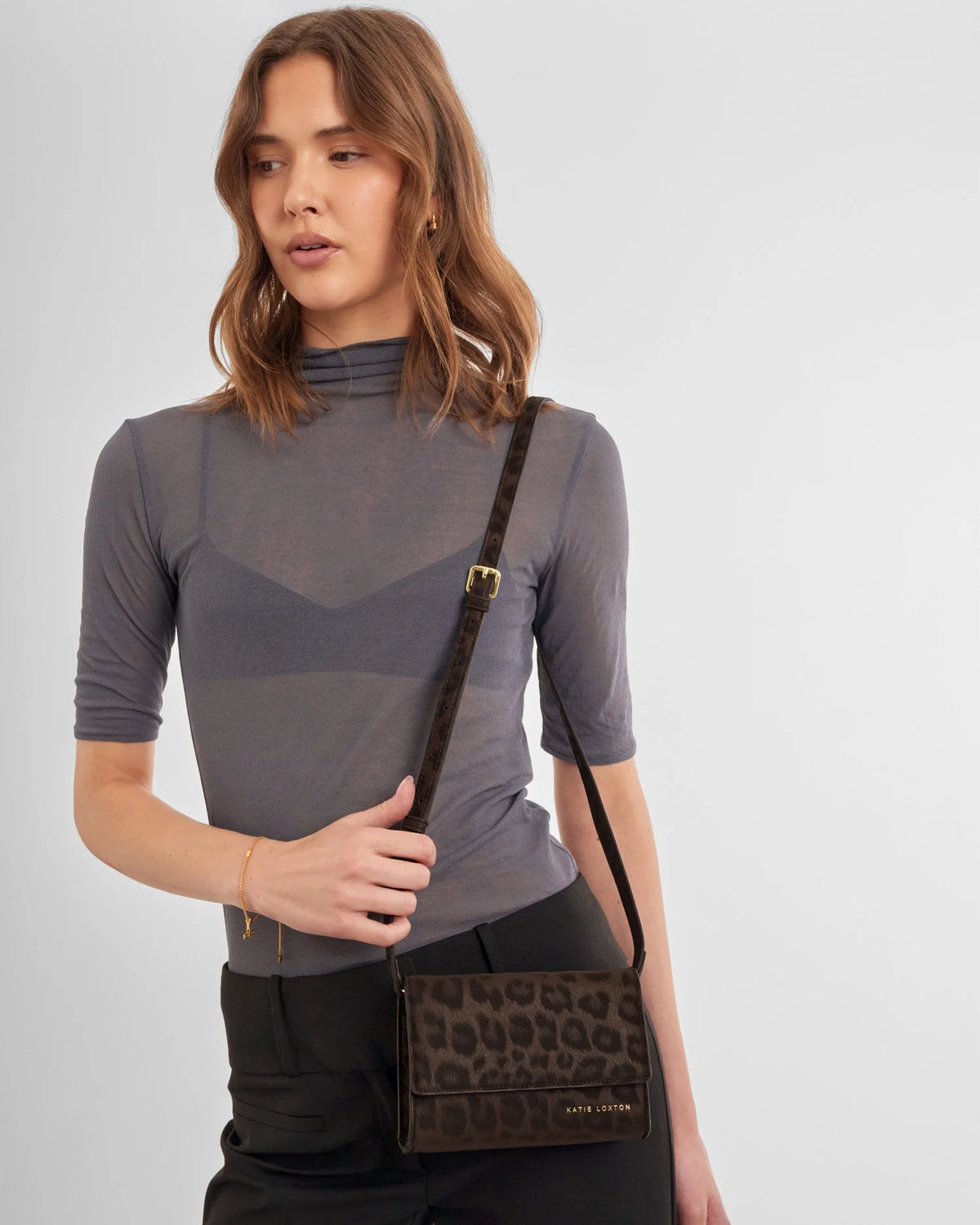 Katie Loxton Lou Crossbody Bag In Leopard