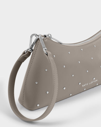 Katie Loxton Miley Studded Small Shoulder Bag In Mink