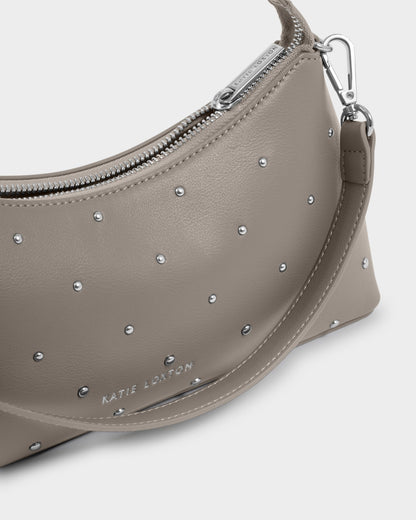 Katie Loxton Miley Studded Small Shoulder Bag In Mink