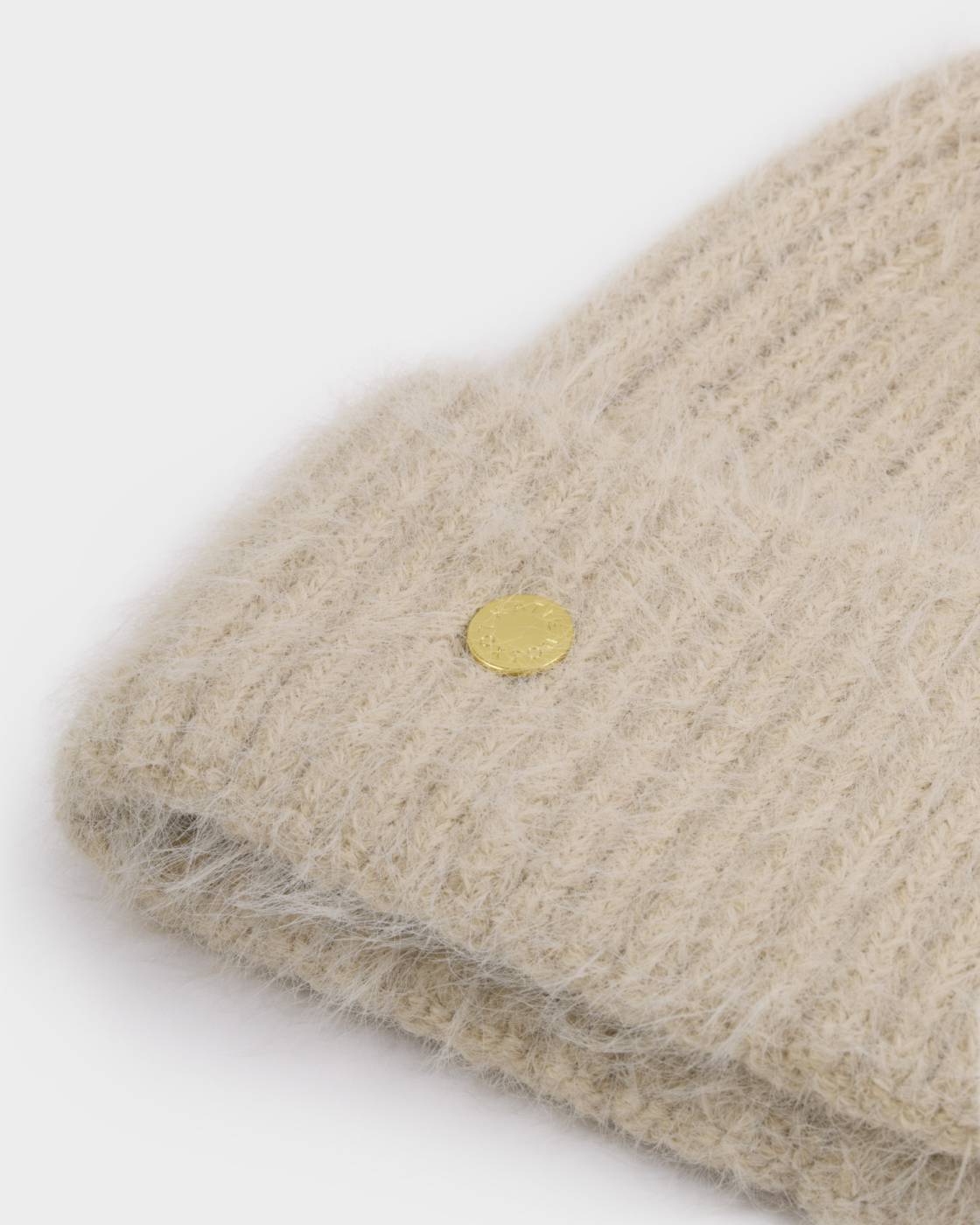 Katie Loxton Taupe Hat & Mitten Set